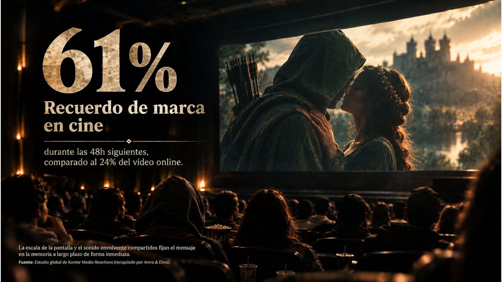 61 % de recuerdo de marca